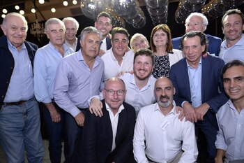 Patricia Bullrich, con Alfredo Cornejo,