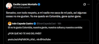 Cecilia López Montaño - crédito @CeciliaLopezM/X