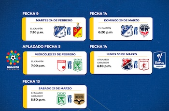 Millonarios, Santa Fe, Atlético Nacional
