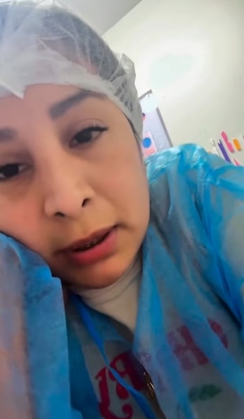 Kathy Sheen rompe en llanto