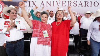 La presidenciable de nuevo fue