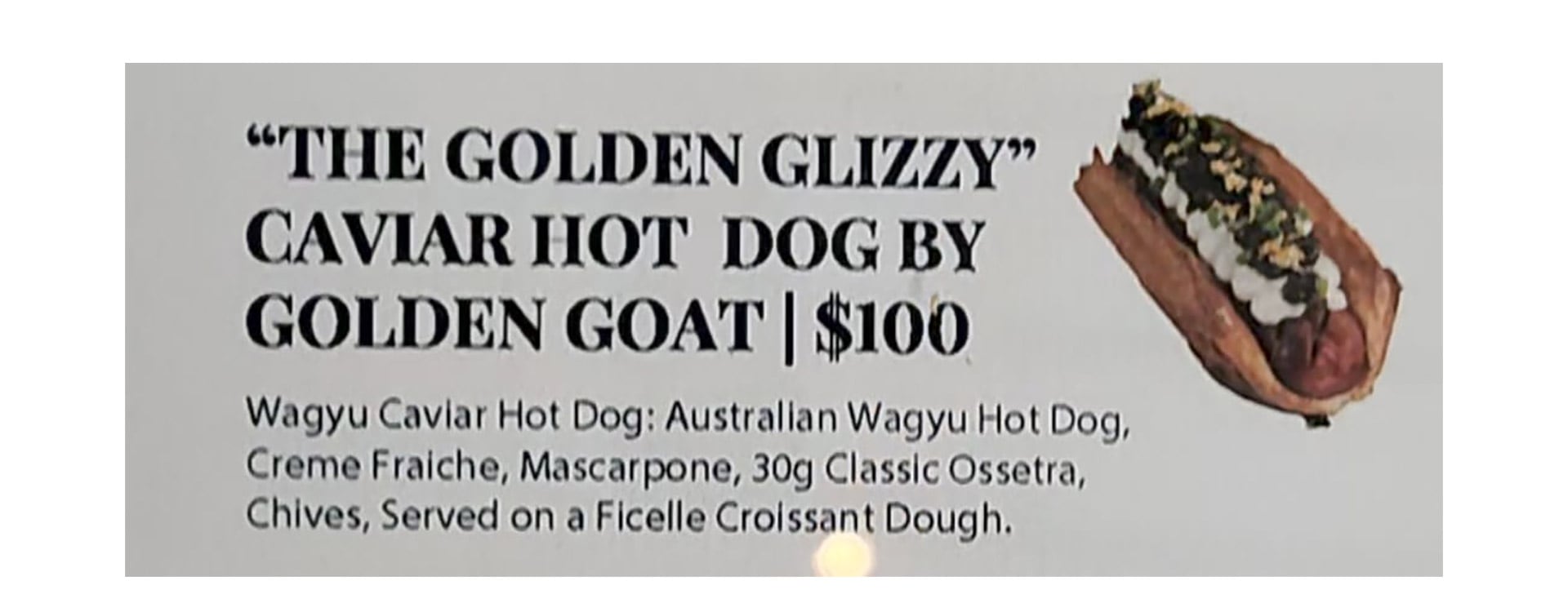 El pancho más caro del mundo tiene ingredientes de lujo