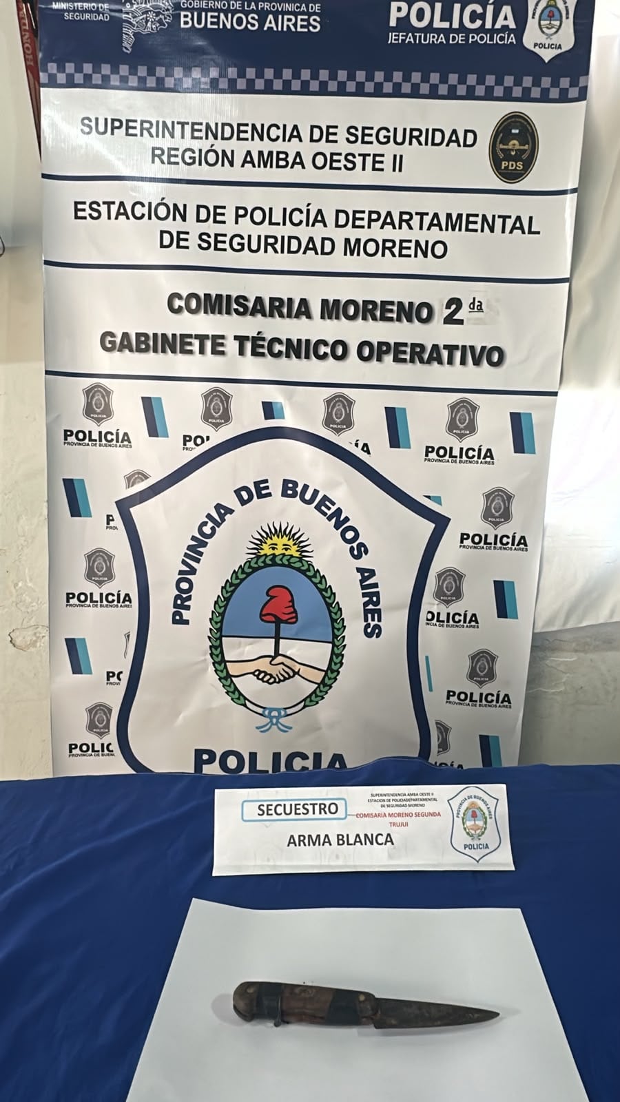 El arma incautada