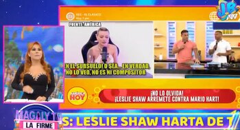 Christian Domínguez opinó sobre las declaraciones que hizo Leslie Shaw de su expareja Mario Hart.