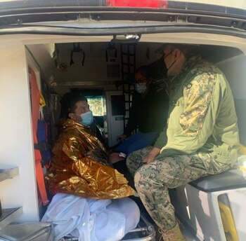 Además fue revisado por paramédicos