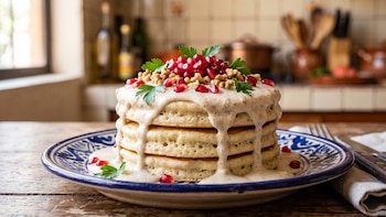 Hot cakes en nogada: el desayuno perfecto para celebrar la Independencia de México