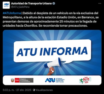 Comunicado de la ATU