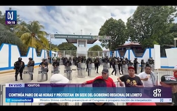 La CGTP Loreto mantiene el segundo día del paro regional de 48 horas en Iquitos