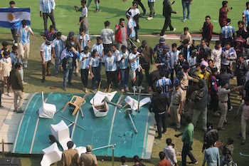 El caos que se originó