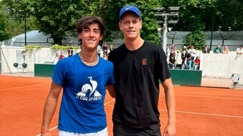 Valentín Garay y Jannik Sinner