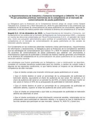 La Superintendencia de Industria y