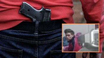 Sicario se graba disparando a