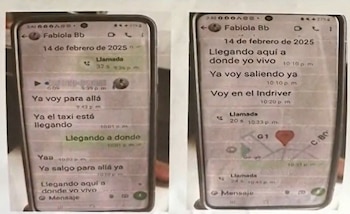 Últimos chats entre el ingeniero