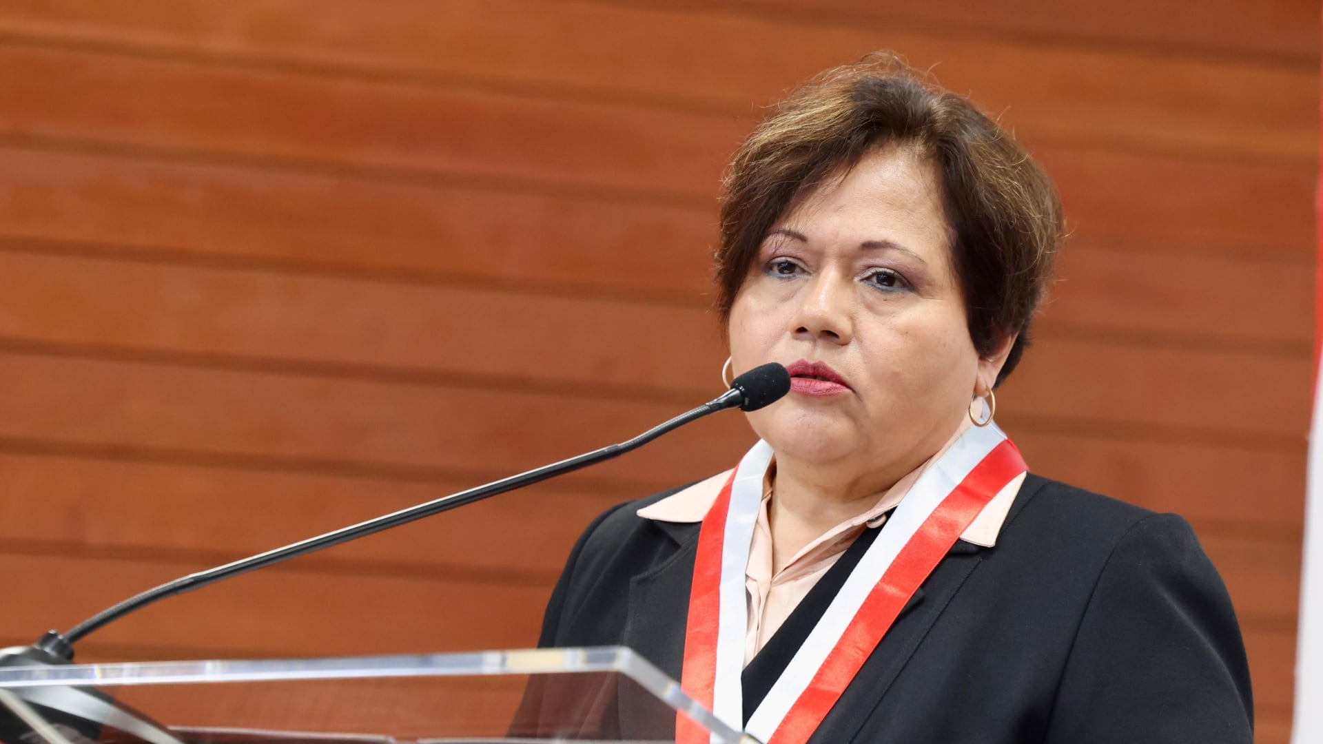 María Caruajulca fue nombrada por el golpista Pedro Castillo. Fue cesada inicialmente, pero regreso por un amparo. Foto: Ministerio de Justicia