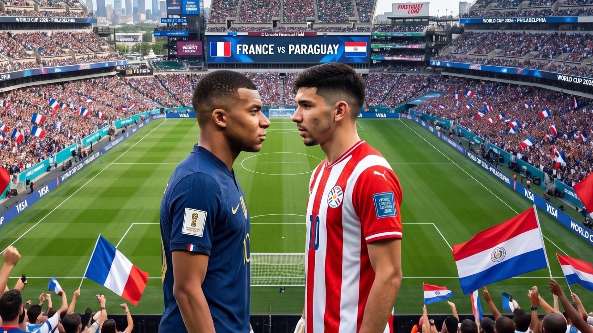 Dónde ver Paraguay vs Francia HOY en Perú: canal tv online del duelo por dieciseisavos de final del Mundial 2026. Crédito: VisualesIA ScribNews.
