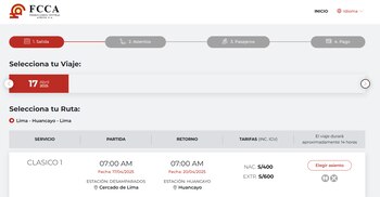 Compra de boletos para subir