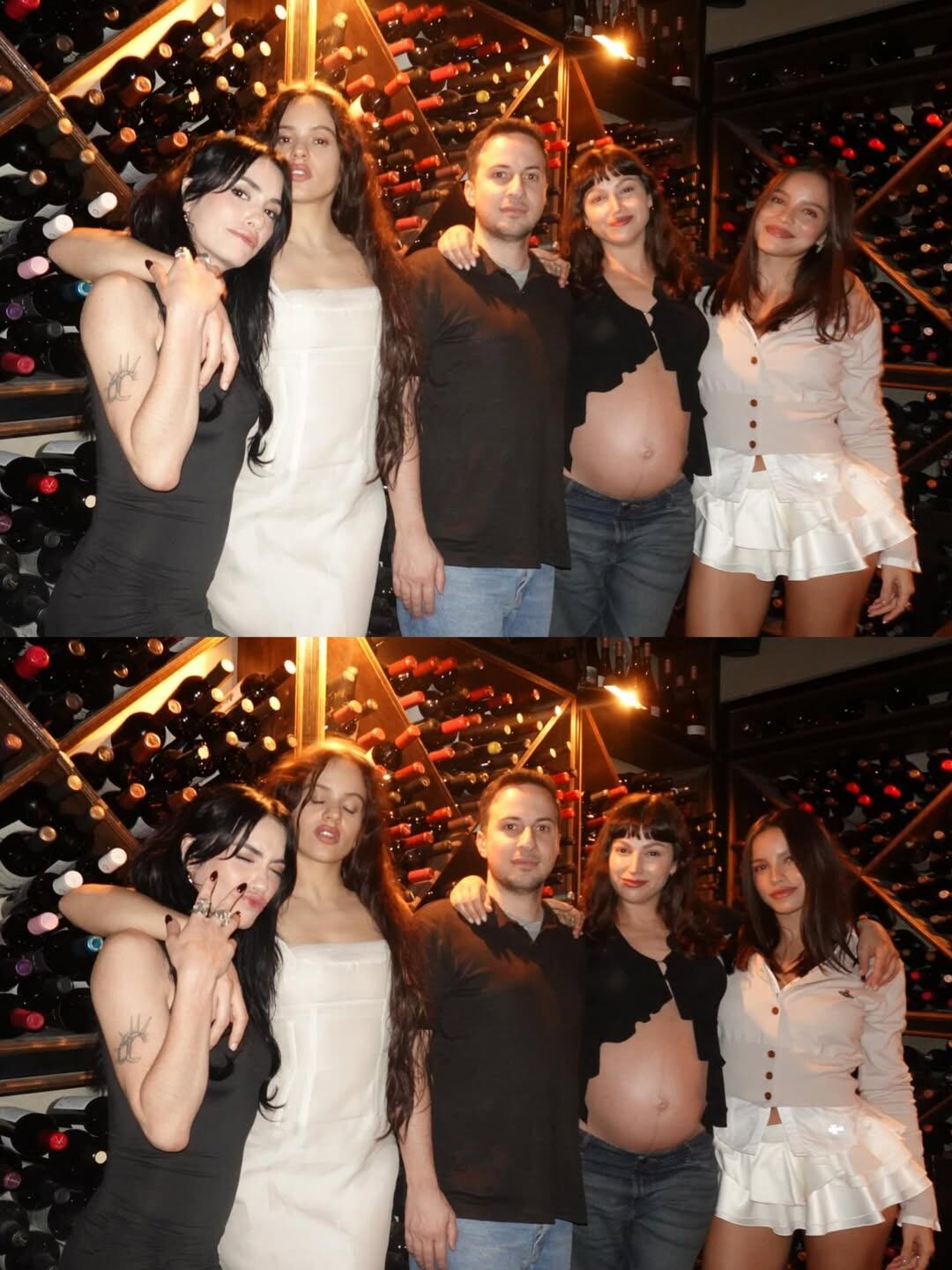 Reunión de estrellas: Lali Espósito, Rosalía, Úrsula Corbeó y Emilia Mernes en la noche del viernes (Instagram)