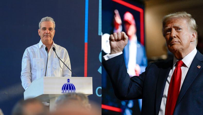 La cumbre presidencial en Miami, liderada por Donald Trump, será la primera parada de la gira diplomática de Abinader. (Cortesía: Luis Abinader y Donald Trump)