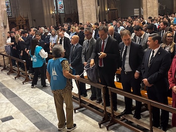 Misa por el 1° aniversario de la muerte del papa Francisco en la Basílica de Luján - Manuel Adorni
