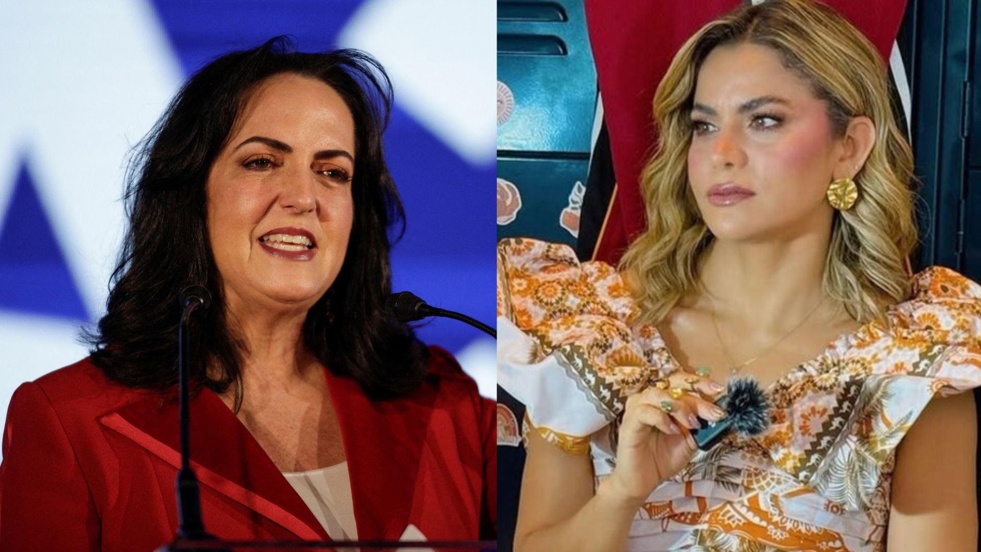 María Fernanda Cabal se fue contra Adriana Lucía en X - crédito Montaje Infobae