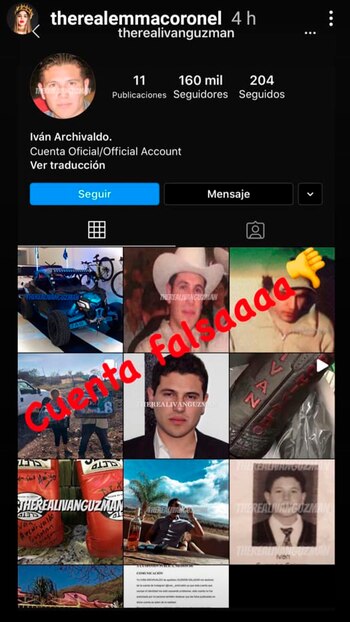 Iván Archivaldo cuenta falsa (Foto: Captura de pantalla)