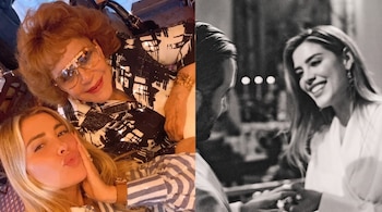 La modelo recordó su historia familiar al acudir a un evento de Emilio Pucci con una pieza vintage de los años 60 que perteneció a Pinal. (Instagram/ @michellesalasb)