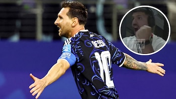 La reacción del Kun Agüero tras el golazo de Messi en el triunfo de Argentina ante Jordania en el Mundial