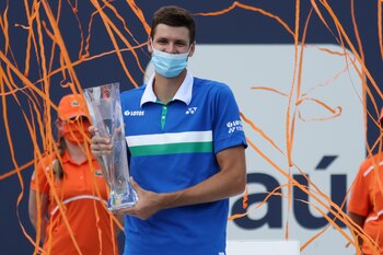 Hubert Hurkacz es el primer polaco en ganar un Masters 1000 (USA TODAY Sports)