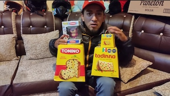 TikTok: influencer boliviano prueba panetón