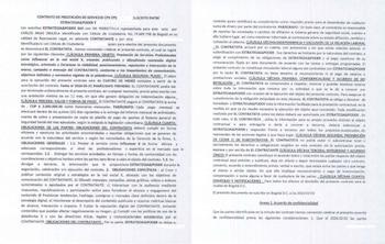 El documento establece actividades como creación de contenido, posicionamiento de tendencias, hashtags y aumento de interacción digital - crédito @miguelgutierce/X