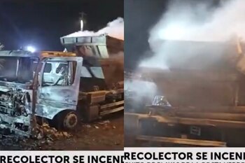 Camión de basura de empresa