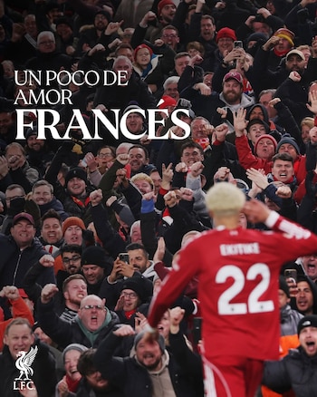 El Liverpool acompañó el doblete de Ekitiké con "Un poco de amor francés"