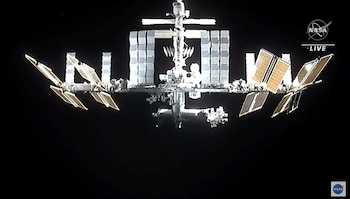 La ISS vista durante las