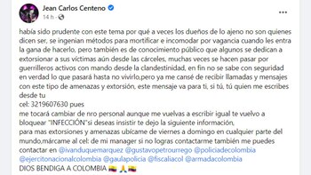 Publicación de Jean Carlos Centeno