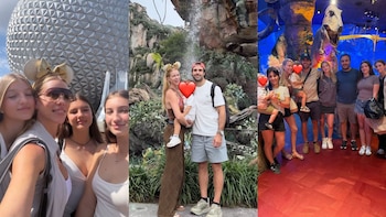 Diversión, juegos y burbujas: el viaje de Nicole Neumann con sus hijos y Manu Urcera a los parques de Disney