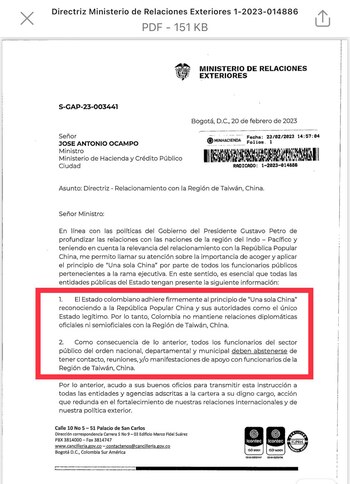 Gobierno afianza vínculo con China