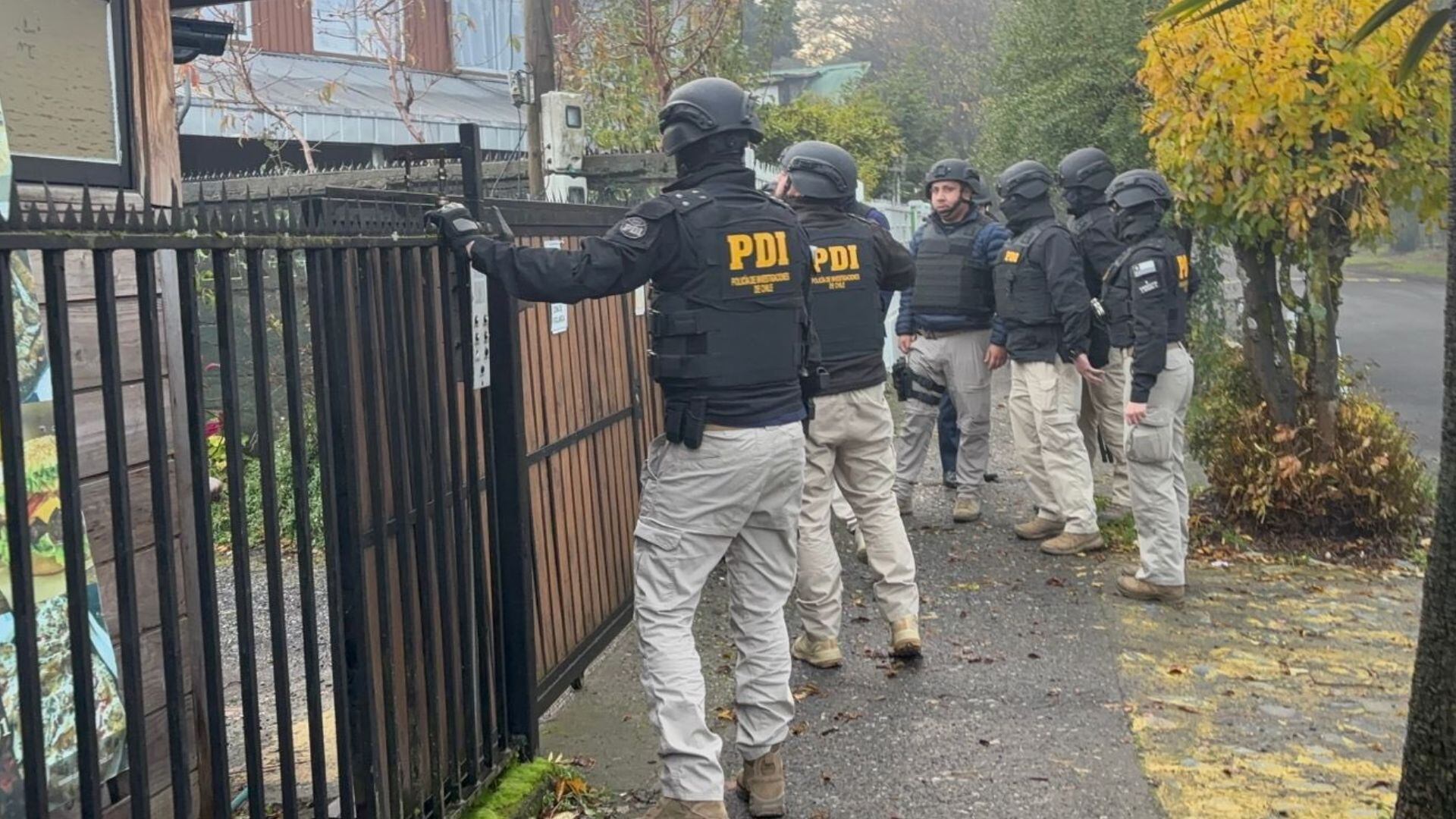 El golpe se realizó en 33 inmuebles de diferentes ciudades. (Foto: PDI Araucania)