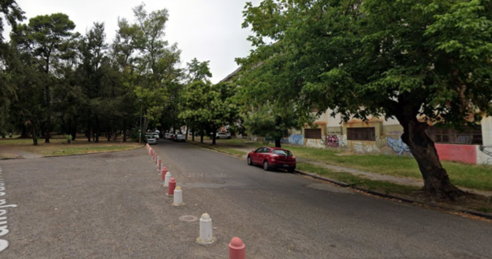 La zona donde fue interceptado el joven robado y abusado en La Plata (Google Maps)