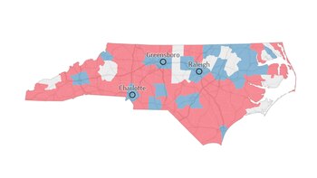 Mapa de Carolina del Norte