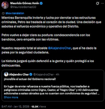 Mauricio Gómez Amín respaldó postura