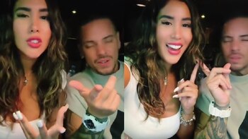 Melissa Paredes y Anthony Aranda