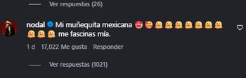 Reacción de Christian Nodal. (Captura de pantalla)