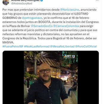 A través de un video