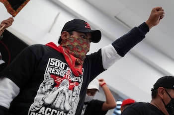 El caso emblemático fue nombrado por el capitán Marcos ante colectivos y familiares, reconociendo la persistencia de quienes siguen demandando verdad y justicia más de diez años después de la desaparición REUTERS/Toya Sarno Jordan