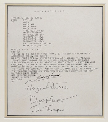 El mensaje enviado por las