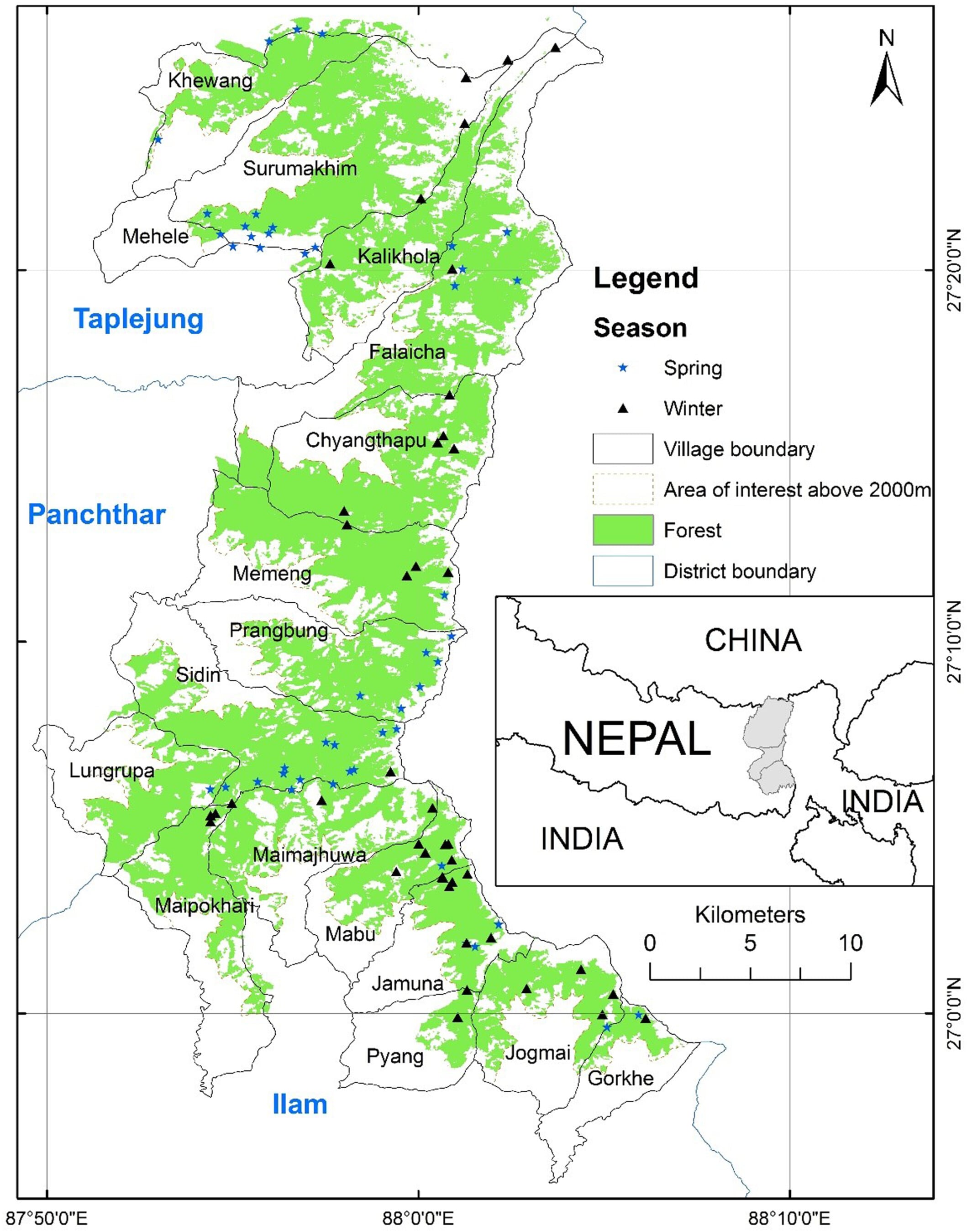 Las cámaras trampa confirmaron la presencia de entre 6 y 25 pandas rojos en el distrito de Myagdi, en el centro de Nepal (Gentileza, estudio Uso de cámaras trampa para registrar la actividad del panda rojo salvaje en el este de Nepal, publicado en Wildlife Society Bulletin)