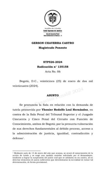 Jhonier leal-tutela-corte suprema