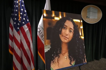 La oficina forense determinó que Celeste murió a causa de múltiples heridas penetrantes y clasificó su muerte como homicidio.
. (Foto AP/Damian Dovarganes)