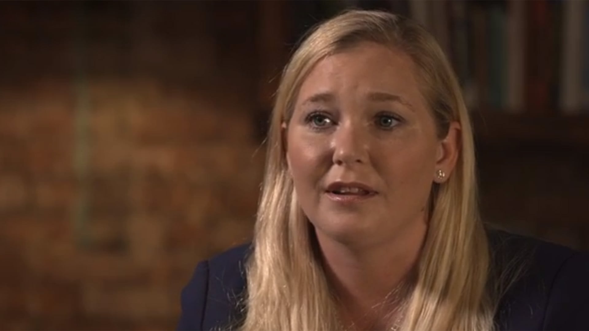 Virginia Giuffre en una entrevista para la BBC