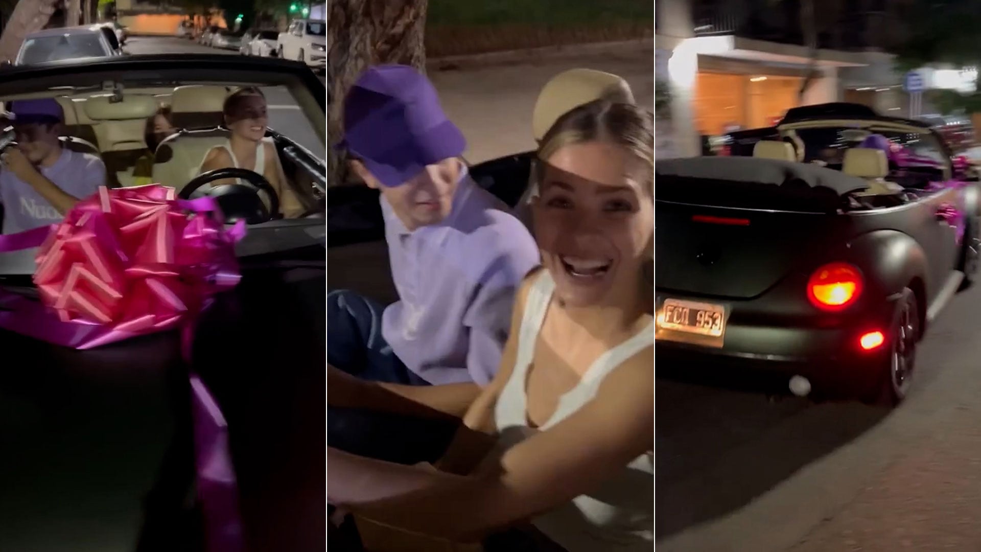 El auto que le regaló Rusherking a la China Suárez cuando estaban en pareja en 2023 (Instagram)